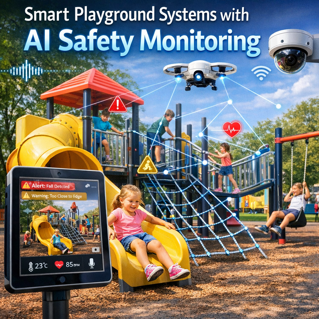 Smart Playground Systems with AI Safety Monitoring