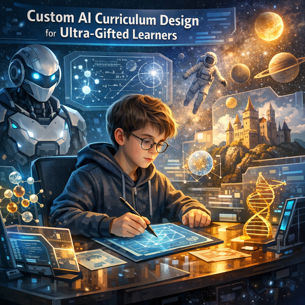 Custom AI Curriculum Design for Ultra-Gifted Learners