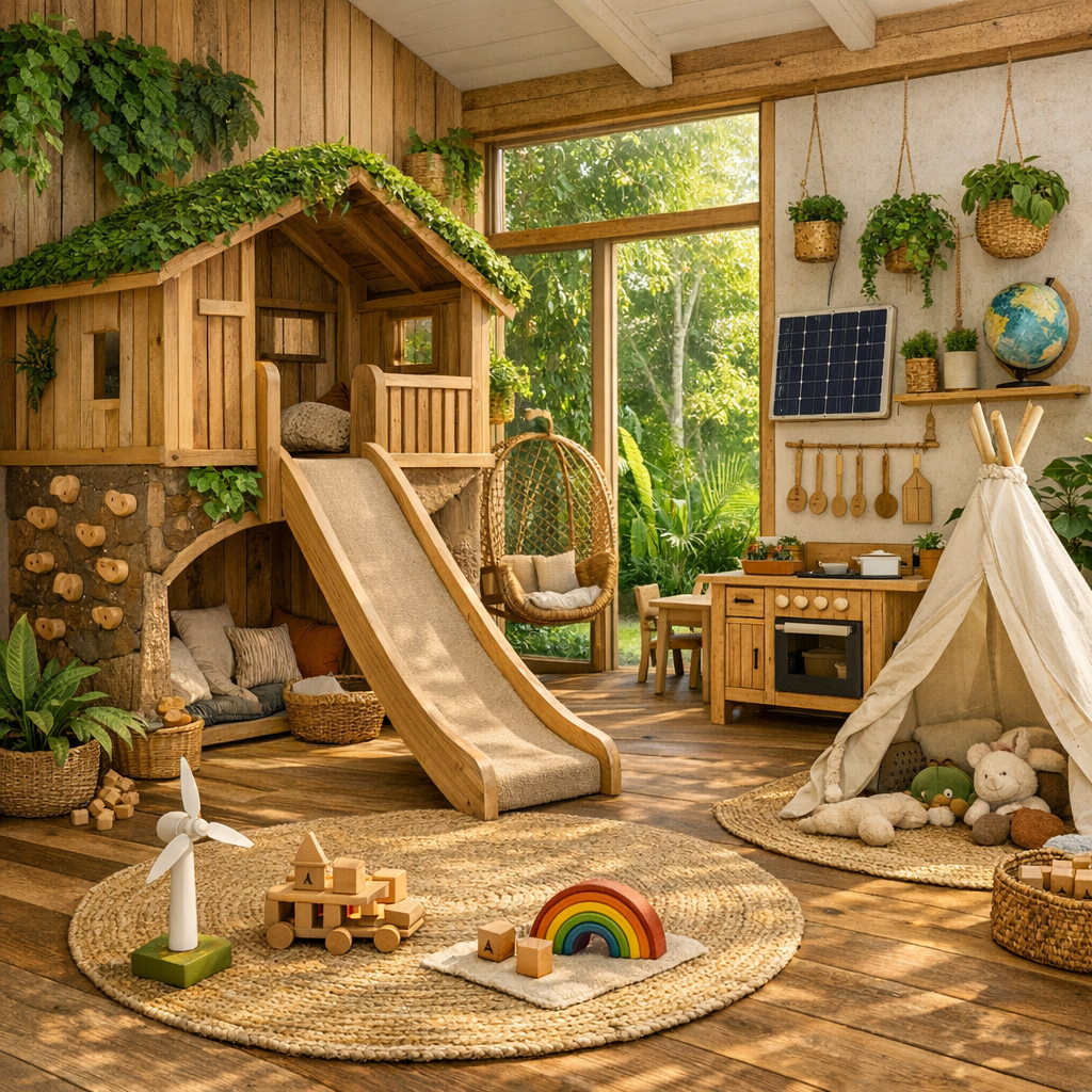 High-End Eco-Conscious Play Spaces for Sustainable Parenting