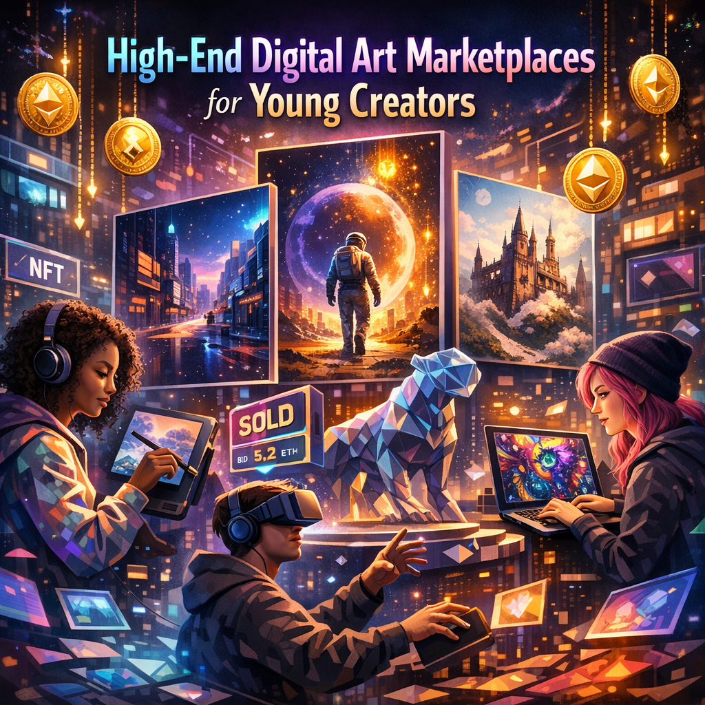 High-End Digital Art Marketplaces for Young Creators