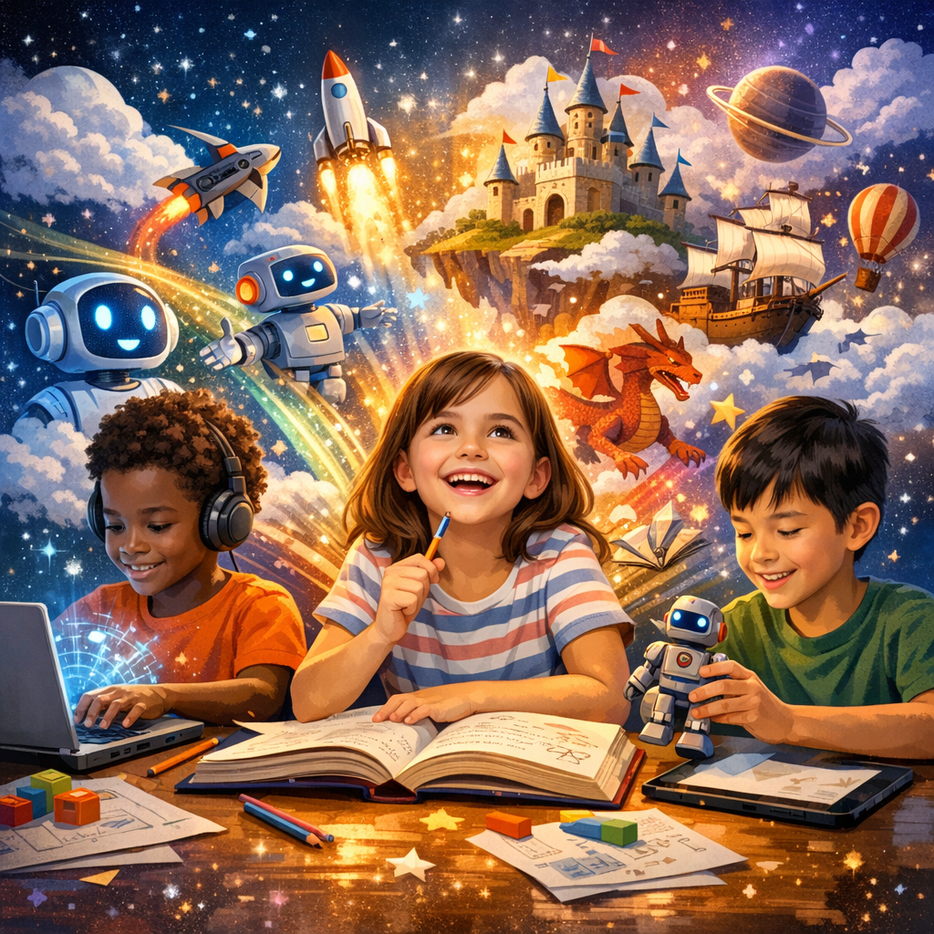[Unleashing Creativity: AI-Powered Storytelling Workshops to Cultivate Imagination and Critical Thinking in Children]