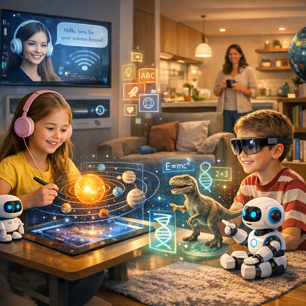 Raising AI-Native Kids: Crafting Smart Homes as Dynamic Learning Ecosystems