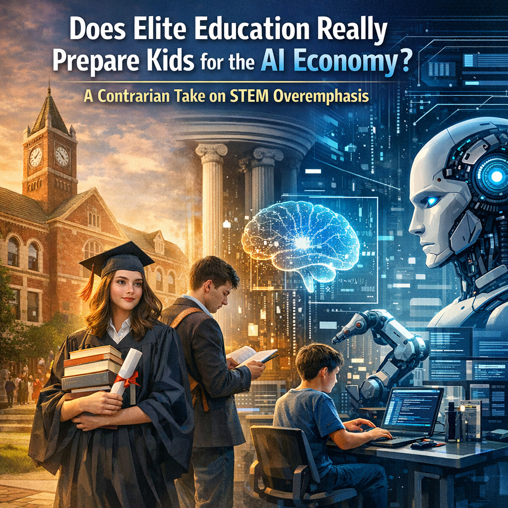 Does Elite Education Really Prepare Kids for the AI Economy? A Contrarian Take on STEM Overemphasis